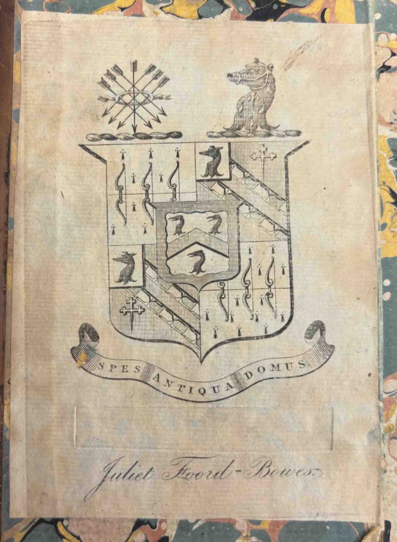 Juliet Foord-Bowes's bookplate
