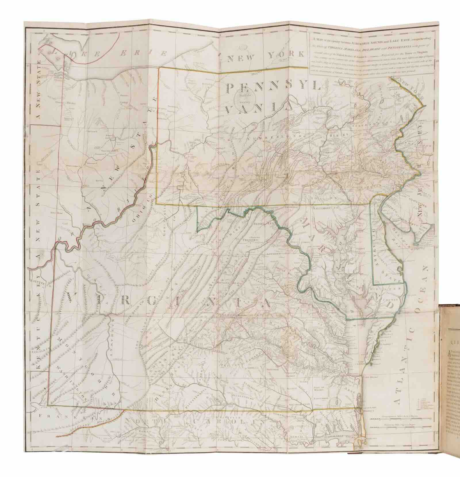 Thomas Jefferson's Notes on the State of Virginia (London, John Stockdale, 1787), first edition with the large folding map