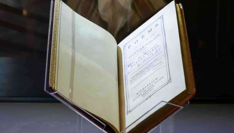 The Kilmarnock Burns edition on display