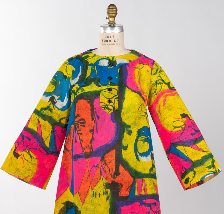 Printed paper dress