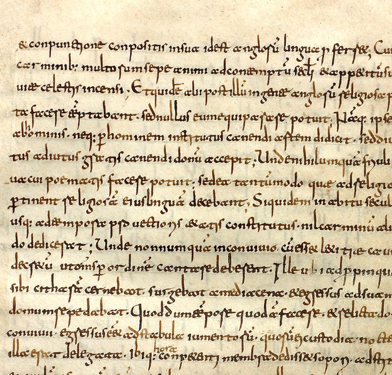 The rediscovered 9th century manuscript of Caedmon’s Hymn