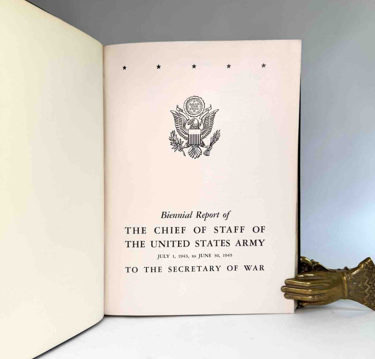 General George C. Marshall’s U.S. Army Chief of Staff Report, Lord Portal’s High Command copy