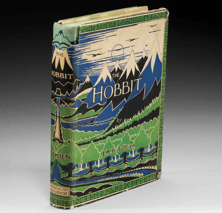  a first edition second impression presentation copy of The Hobbit inscribed by the author to the family housekeeper