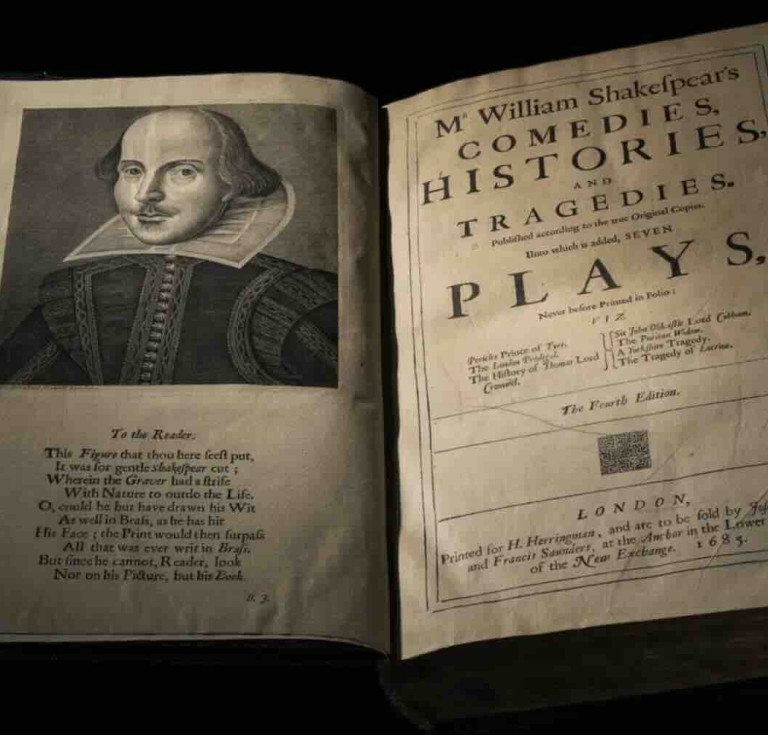 Mr. William Shakespear's Comedies, Histories, and Tragedies. Published according to the true Original Copies. Unto which is added, SEVEN PLAYS, Never before Printed in Folio (London: Printed [by Robert Roberts, Robert Everingham, and John Macock] for H[enry]. Herringman, and are to be sold by Joseph Knight and Francis Saunders, at the Anchor in the Lower Walk of the New Exchange, 1685). Sold for $140,800