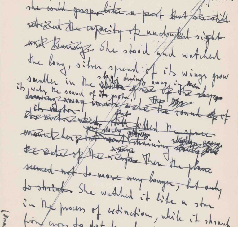 Ayn Rand autograph manuscript original leaf from Atlas Shrugged