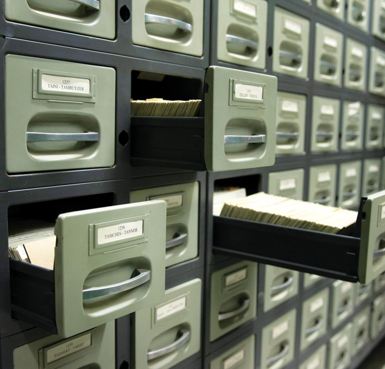 card catalogues