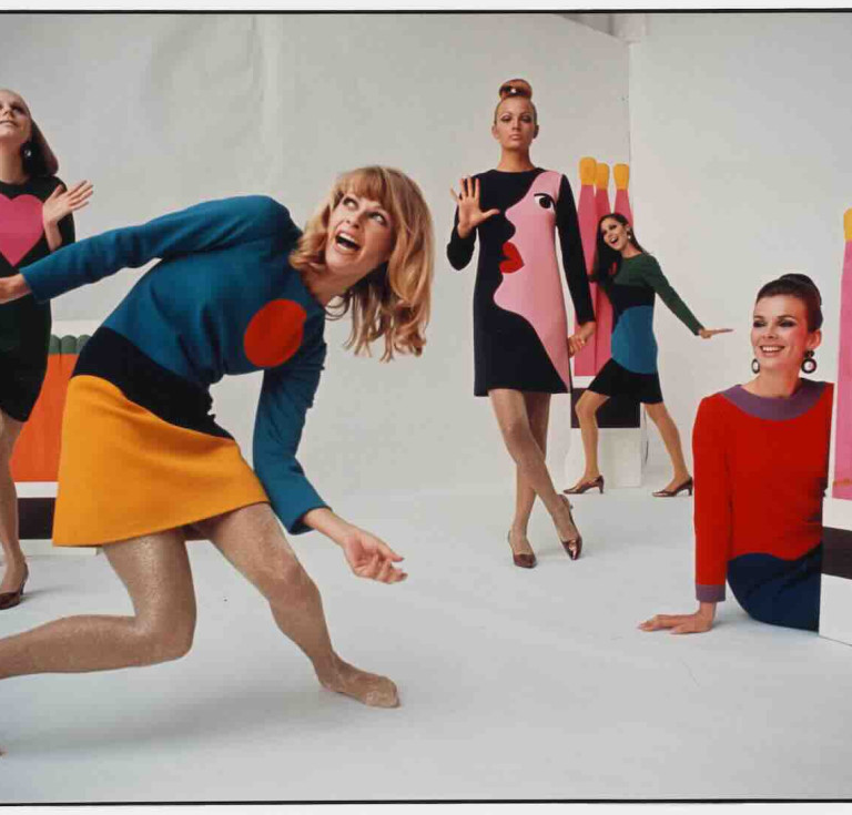 Jean-Claude Sauer, Cocktail dresses known as “Homage to Pop Art”, Fall/Winter1966 haute couture collection. Published in LIFE magazine, September 1966