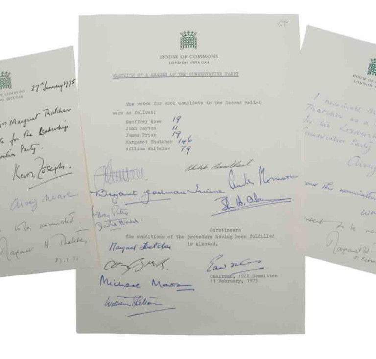 Items from the Thatcher archive
