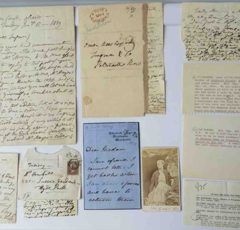 Part of the donation to Chawton House