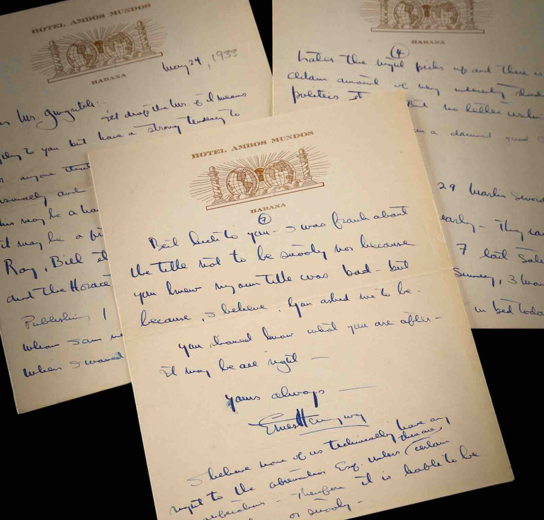 Hemingway's Esquire letter